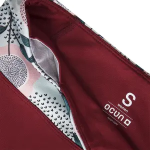 Legging femme Ocun Rhea 3/4 wine image-4