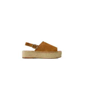 Suède Leren Espadrilles Dames Odaje Maya