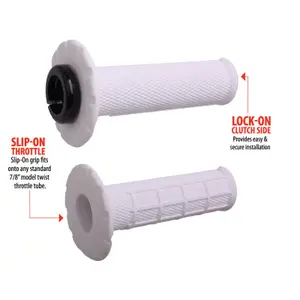 Universal Semi-Grooved Motorcycle Grips Odi Lock-On image-1