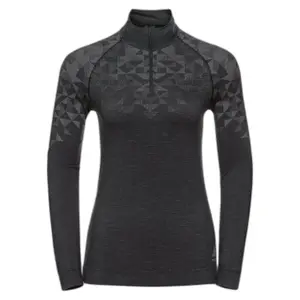 Camiseta de entrenamiento de manga larga y media cremallera para mujer Odlo Kinship Pw 200 image-0