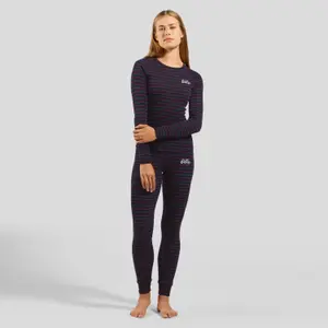 Haut d'entraînement femme Odlo Active Warm Originals Stripes image-1