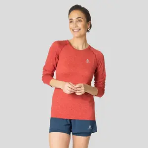 T-shirt de manga comprida feminina Odlo Essential Seamless image-1