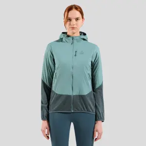 Chaqueta híbrida con capucha para mujer Odlo Ascent image-1