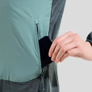 Chaqueta híbrida con capucha para mujer Odlo Ascent image-5