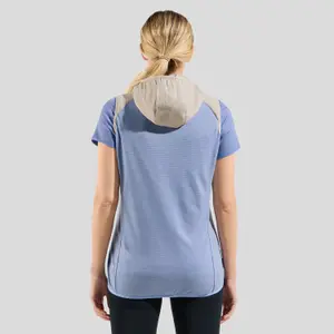 Chaqueta con capucha híbrida sin mangas para mujer Odlo Ascent image-4