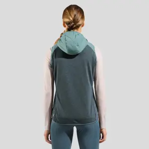 Chaqueta con capucha híbrida sin mangas para mujer Odlo Ascent image-4
