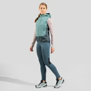 Chaqueta con capucha híbrida sin mangas para mujer Odlo Ascent image-2