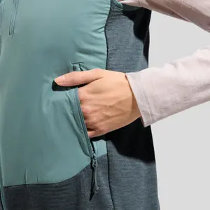 Chaqueta con capucha híbrida sin mangas para mujer Odlo Ascent image-5
