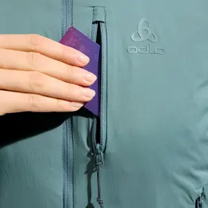 Chaqueta con capucha híbrida sin mangas para mujer Odlo Ascent image-6