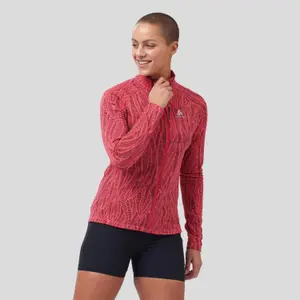 Forro polar con cremallera para mujer Odlo Fli Light Print image-1