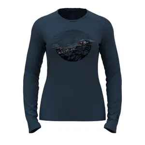Dames-T-shirt met lange mouwen Odlo Merino 200 Sunrise image-0