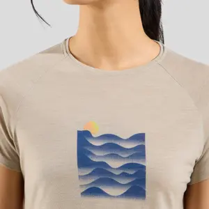 T-shirt til kvinder Odlo Ascent Pw 130 Sunset image-5