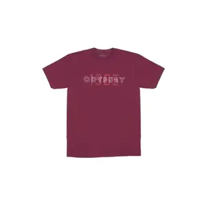 T-shirt Odyssey Overlap Burgundy image-0