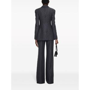 Spodnie dzwony w paski dla kobiet Off White image-2