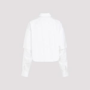 Dameshemd met lange mouwen Off White image-1