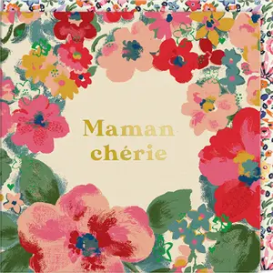 Carte double Ohh Deer Cath Kidston - Fleurs Pastels image-0