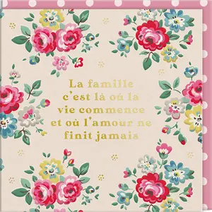 Tarjeta doble Ohh Deer Cath Kidston - Fleurs Famille image-0