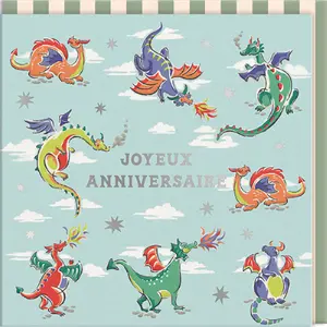 Tarjeta doble Ohh Deer Cath Kidston - Dragons image-0