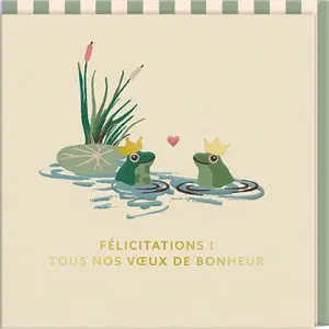Tarjeta doble Ohh Deer Cath Kidston - Grenouilles image-0