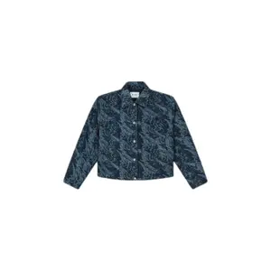 Veste en jean wavy denim femme Olaf Hussein AOP