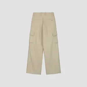 Pantalon cargo en lin Olaf Hussein image-1