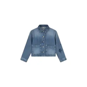 Veste en jean denim Olaf Hussein Monogramme
