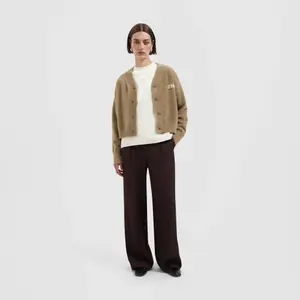Women's cardigan Olaf Hussein Fluffy Script Logo image-2