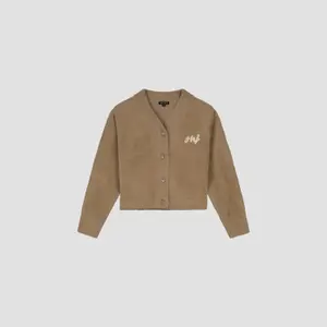 Women's cardigan Olaf Hussein Fluffy Script Logo image-4
