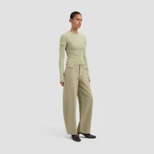Womens Barrel Denim Jeans Olaf Hussein Monogramme image-4