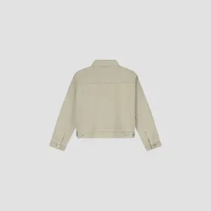 Veste en jean denim femme Olaf Hussein Monogramme image-1