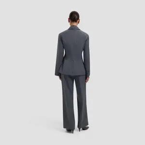 Women's Asymmetrical Wool Blazer Olaf Hussein image-4