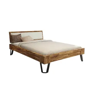 Lit en bois massif Olivia Living Espacio Rustical 140