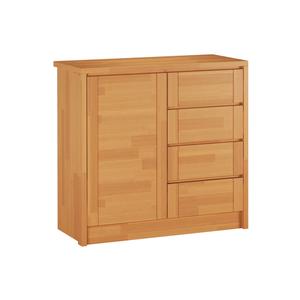 Oak chest of drawers Olivia Living Tilmo 1T4S