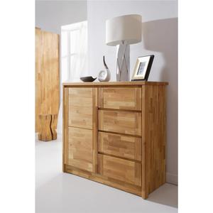 Oak chest of drawers Olivia Living Tilmo 1T4S image-1