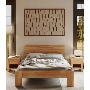 Solid wood bed Olivia Living Montana 140 image-3