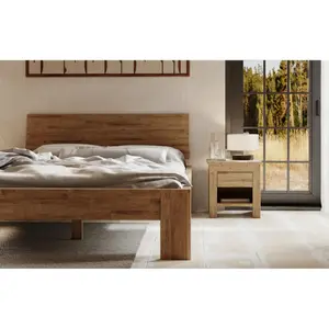 Solid wood bed Olivia Living Montana Rustical 160 image-5