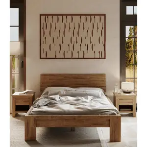 Solid wood bed Olivia Living Montana Rustical 160 image-3