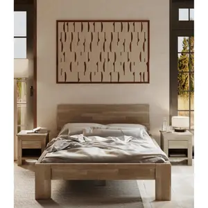 Κρεβάτι από μασίφ ξύλο Olivia Living Montana Sonoma 140 image-3