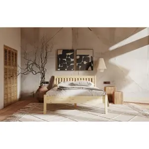 Κρεβάτι από μασίφ ξύλο Olivia Living Tonja 90 image-4