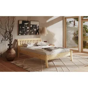 Κρεβάτι από μασίφ ξύλο Olivia Living Tonja 90 image-2
