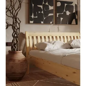 Κρεβάτι από μασίφ ξύλο Olivia Living Tonja 90 image-6