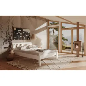 Κρεβάτι από μασίφ ξύλο Olivia Living Tonja 90 image-1