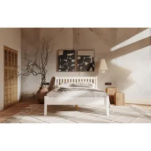 Κρεβάτι από μασίφ ξύλο Olivia Living Tonja 90 image-2
