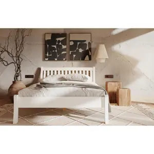 Κρεβάτι από μασίφ ξύλο Olivia Living Tonja 160 image-2