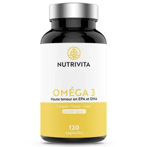 Complemento alimenticio de Omega 3 - 120 cápsulas Nutrivita image-0