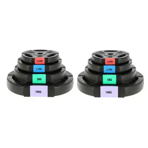 Barre de musculation réglagable avec plaques composites One Fitness GSPO40 image-2