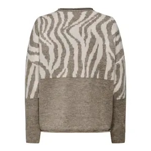 Jersey de cuello redondo para mujer Only Jade Animal image-2