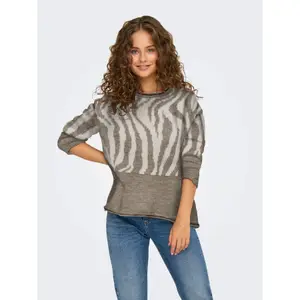 Jersey de cuello redondo para mujer Only Jade Animal image-1