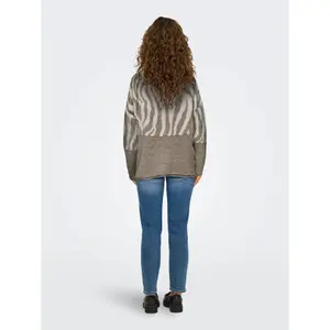 Jersey de cuello redondo para mujer Only Jade Animal image-3