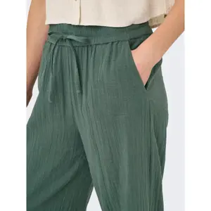 Pantalón de algodón para mujer Only Tizana image-4